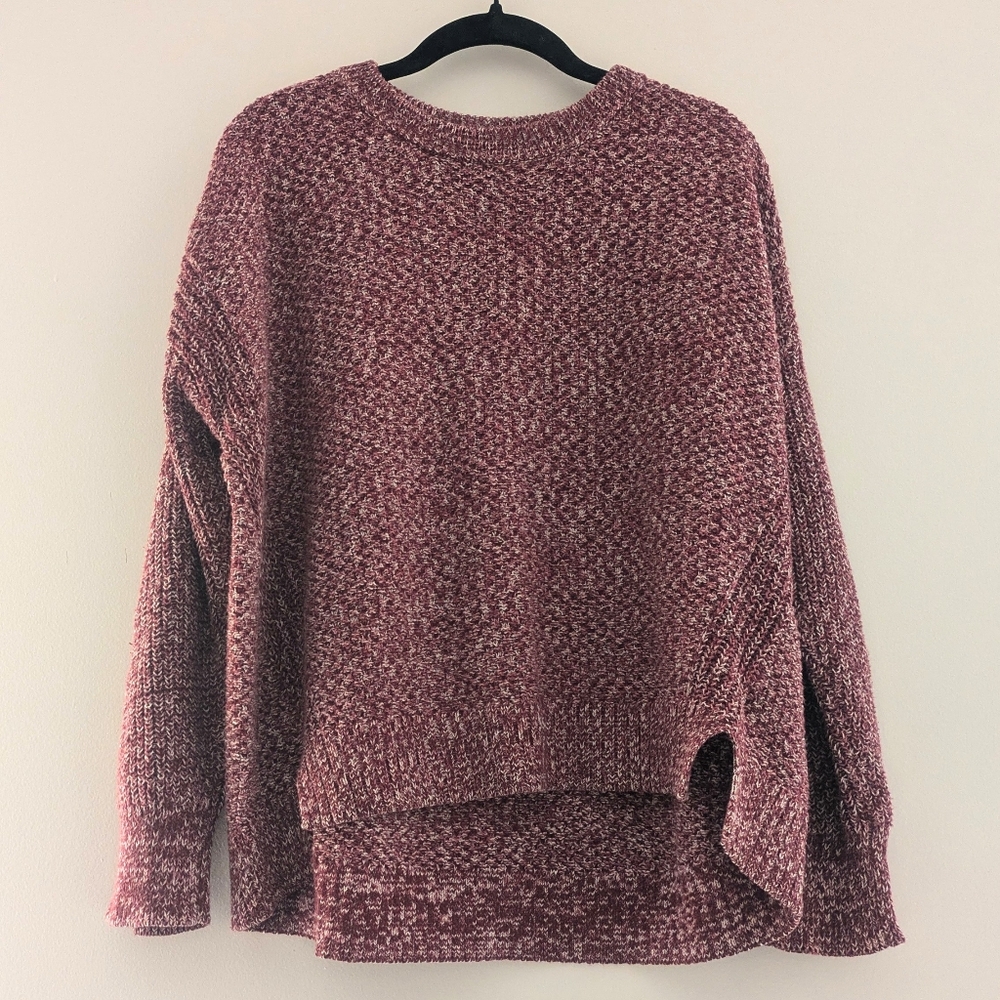 Universal Thread Large Sweater Red Crewneck Knit Jumper Cotton
